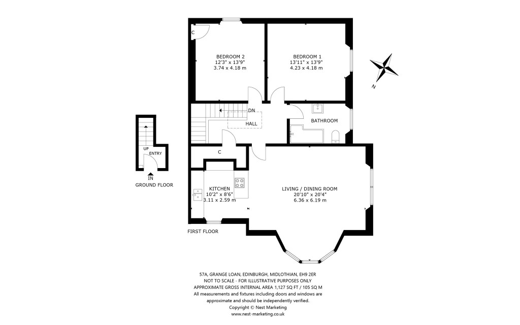 Floorplans For Grange Loan, Grange, Edinburgh