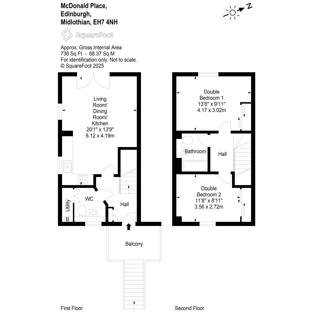 Floorplans For McDonald Place, Edinburgh, Midlothian