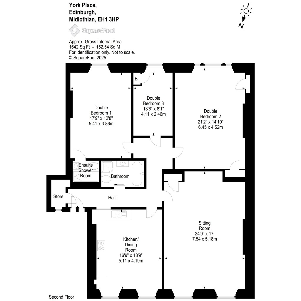 Floorplans For York Place, Edinburgh, Midlothian
