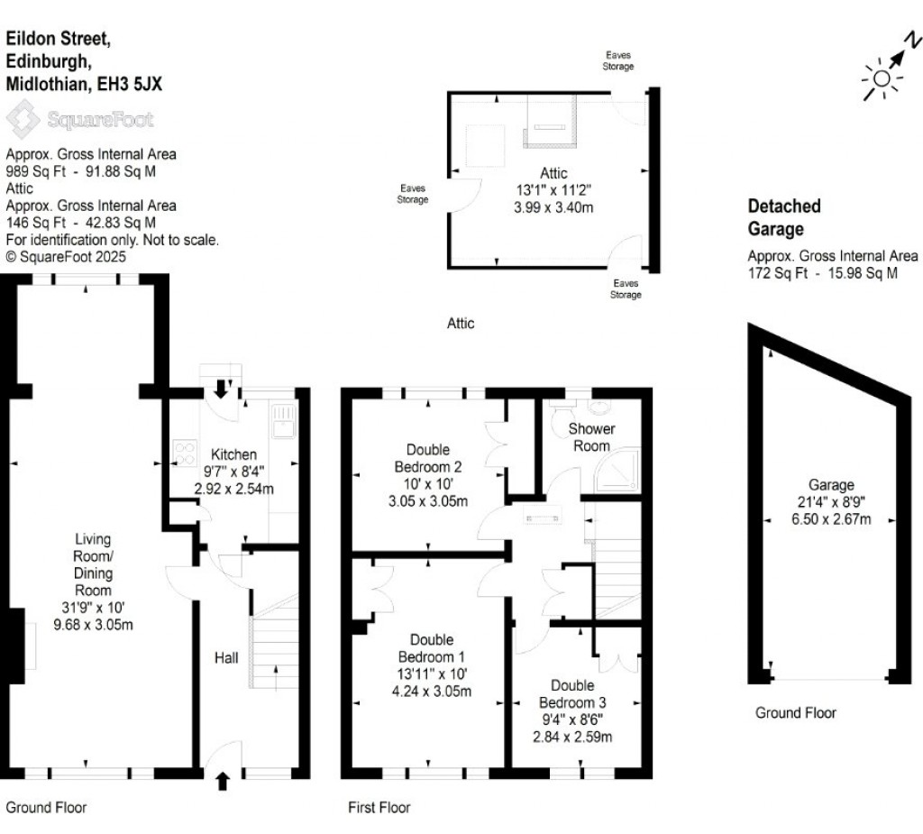 Floorplans For Eildon Street, Edinburgh