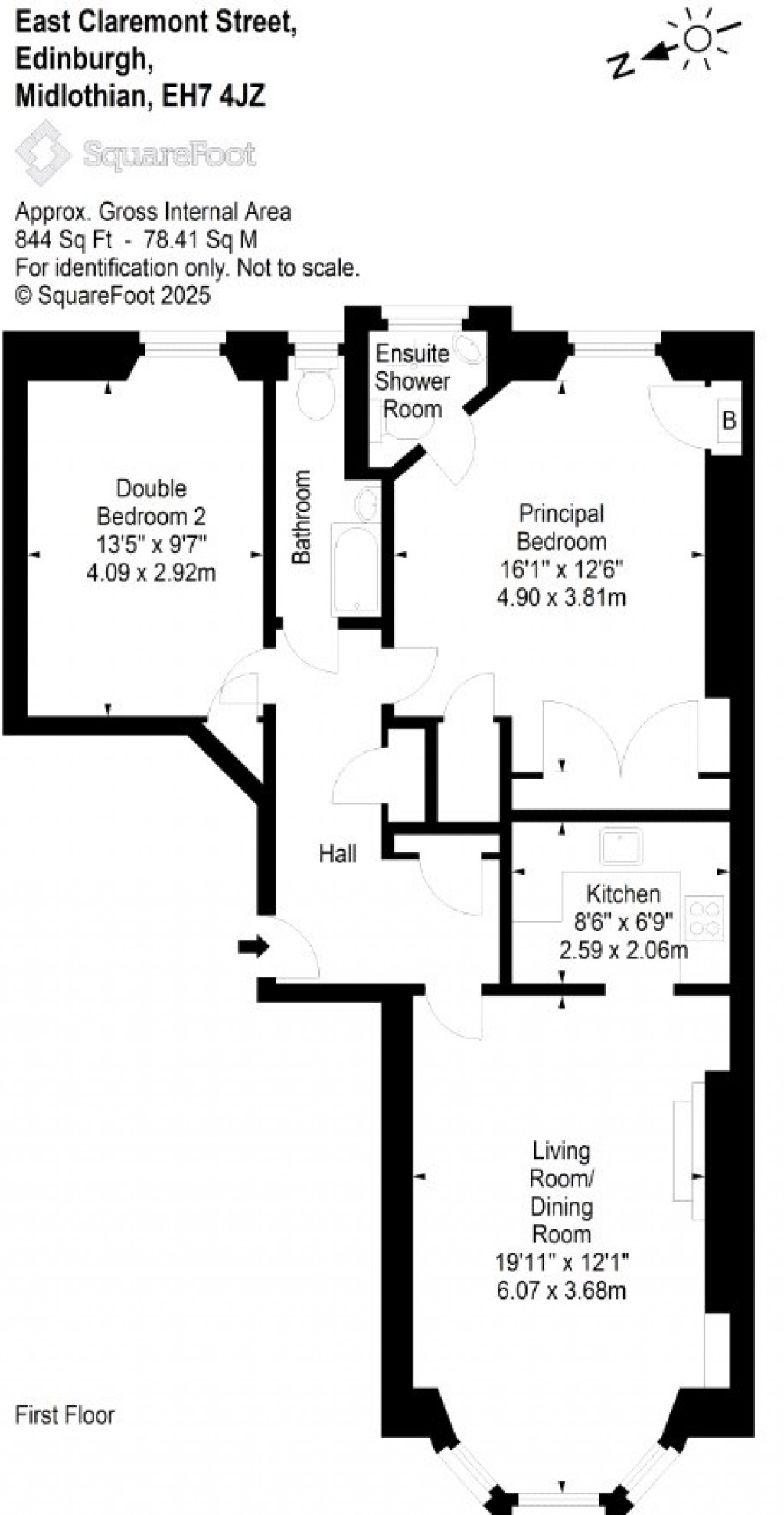 Floorplans For East Claremont Street, Edinburgh, Midlothian