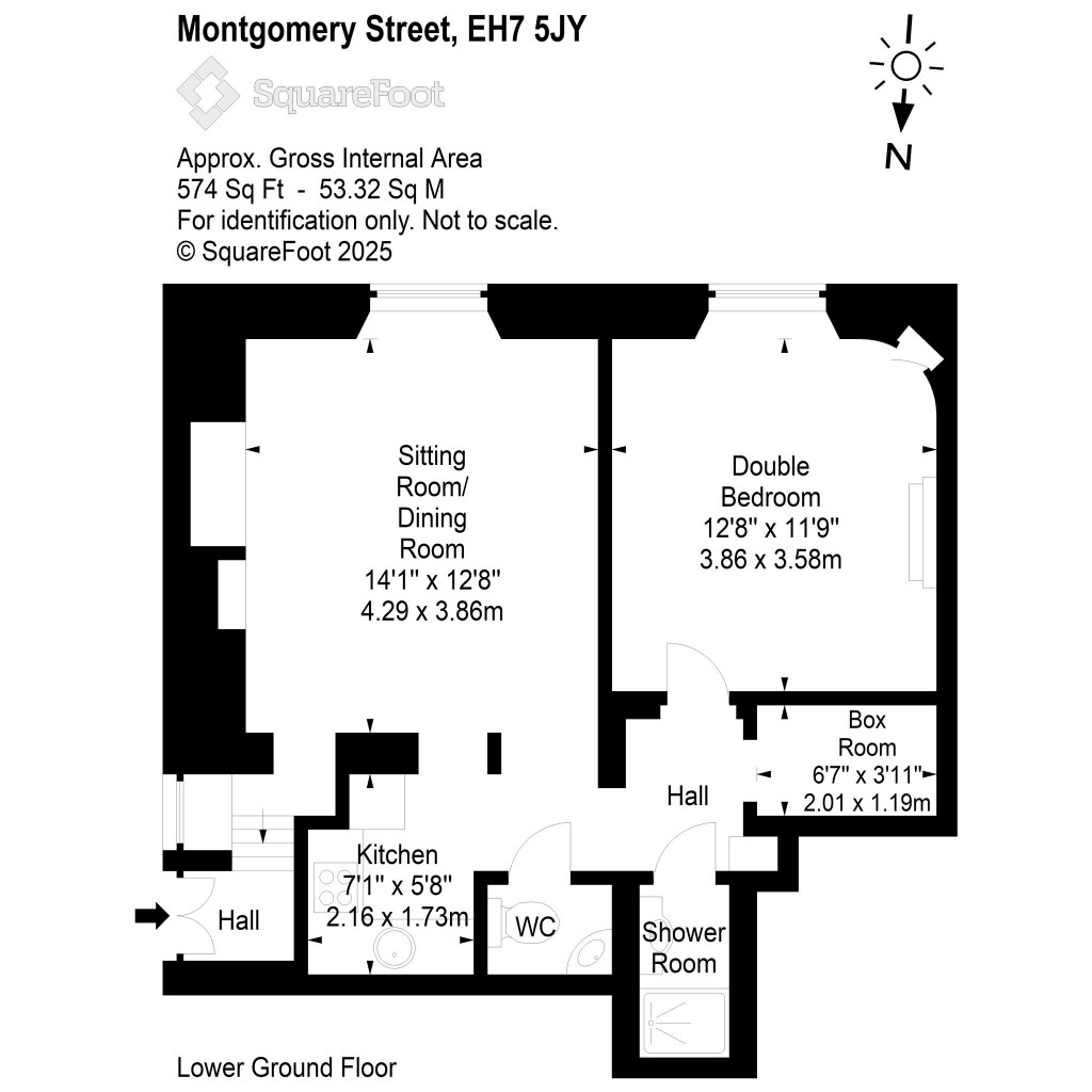 Floorplans For 38B, Montgomery Street, Edinburgh, Midlothian