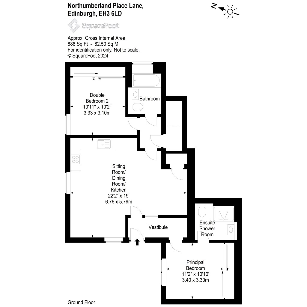 Floorplans For Northumberland Place, New Town, Edinburgh