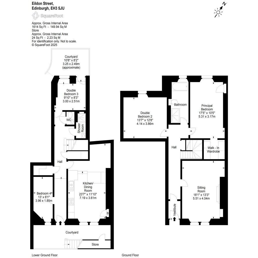 Floorplans For Eildon Street, Edinburgh, Midlothian
