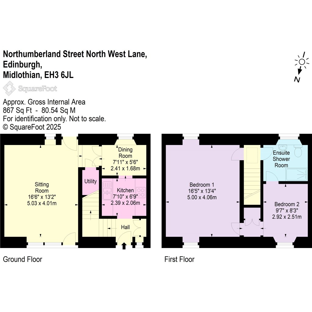 Floorplans For Northumberland Street North West Lane, Edinburgh