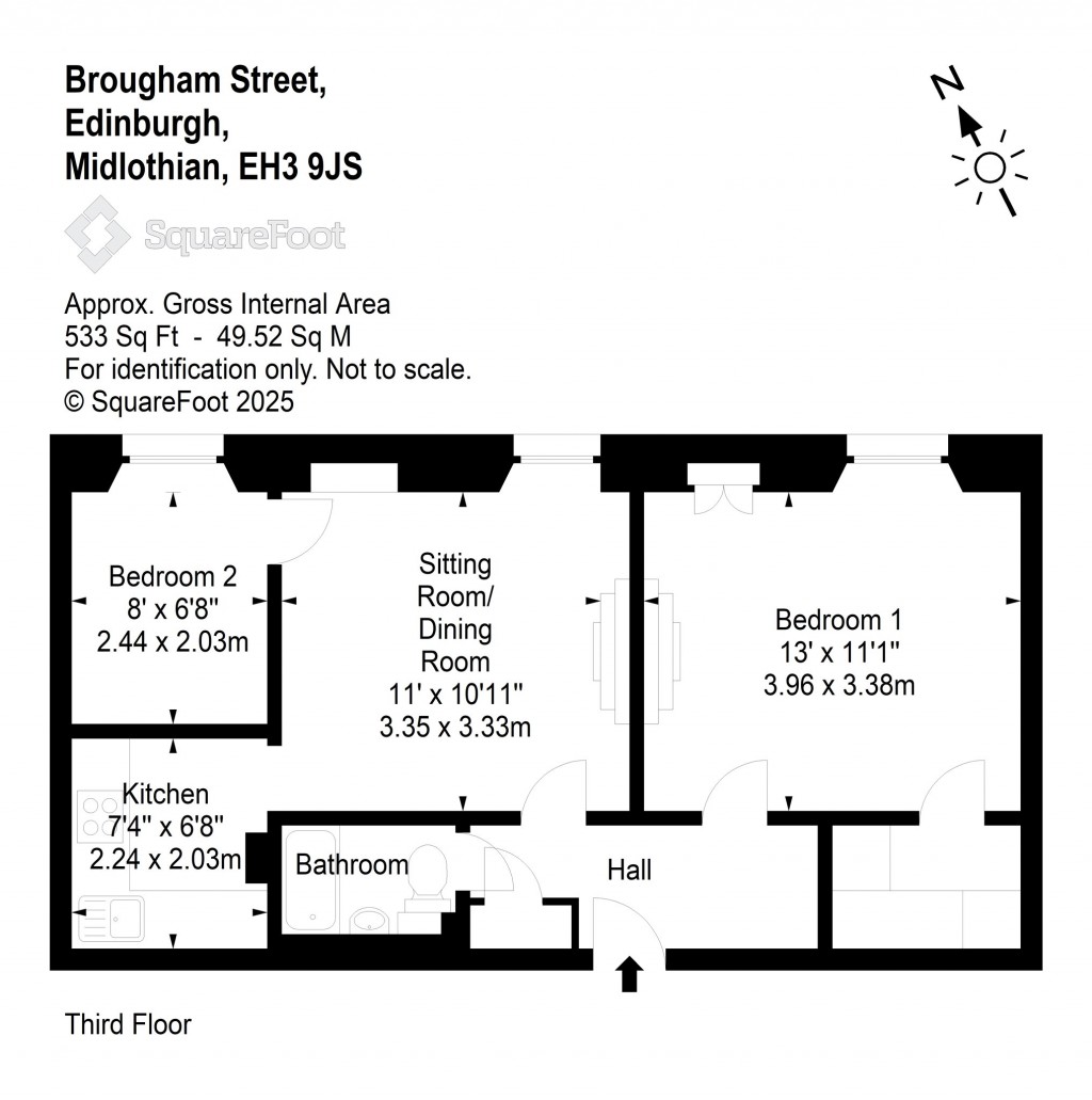 Floorplans For 15/9, Brougham Street, Edinburgh, Midlothian