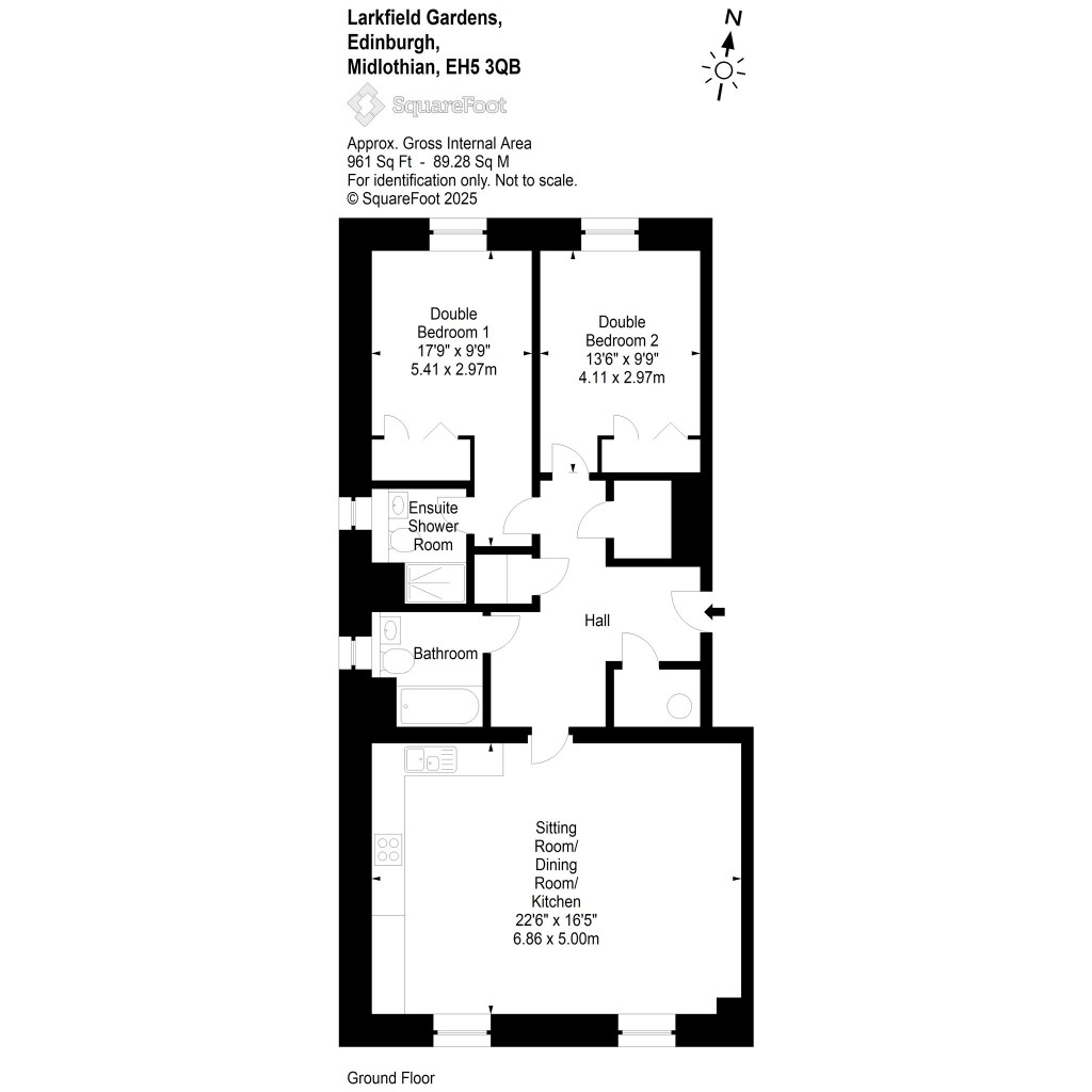 Floorplans For Larkfield Gardens, Edinburgh, Midlothian