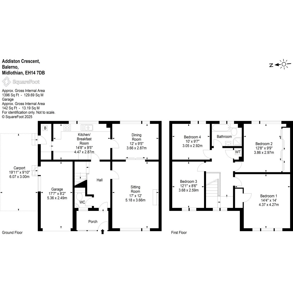 Floorplans For Addiston Crescent, Balerno, Midlothian