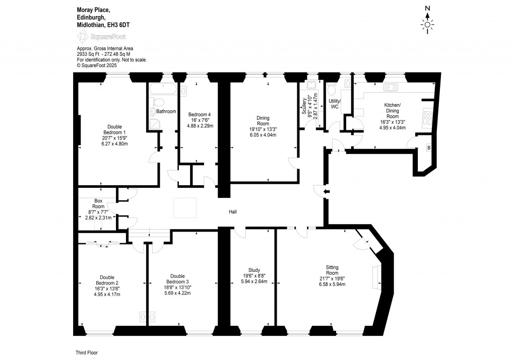 Floorplans For Moray Place, Edinburgh