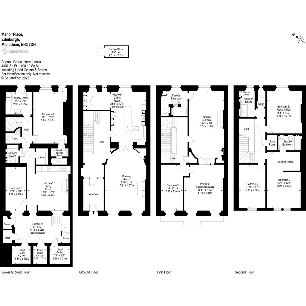 Floorplans For Manor Place, West End, Edinburgh