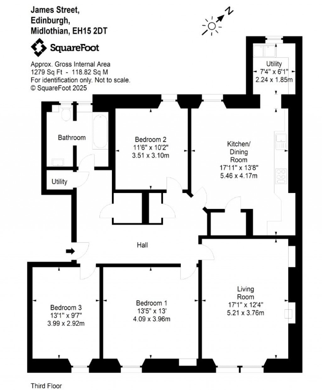Floorplans For 12/7, James Street, Edinburgh, City Of Edinburgh