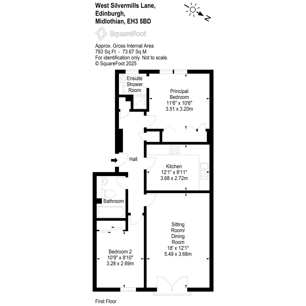 Floorplans For 6C/4, West Silvermills Lane, Edinburgh, Midlothian