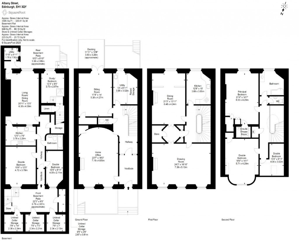 Floorplans For Albany Street, Edinburgh