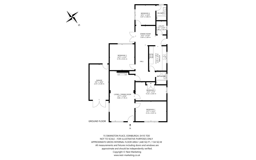 Floorplans For Swanston Place, Swanston, Edinburgh