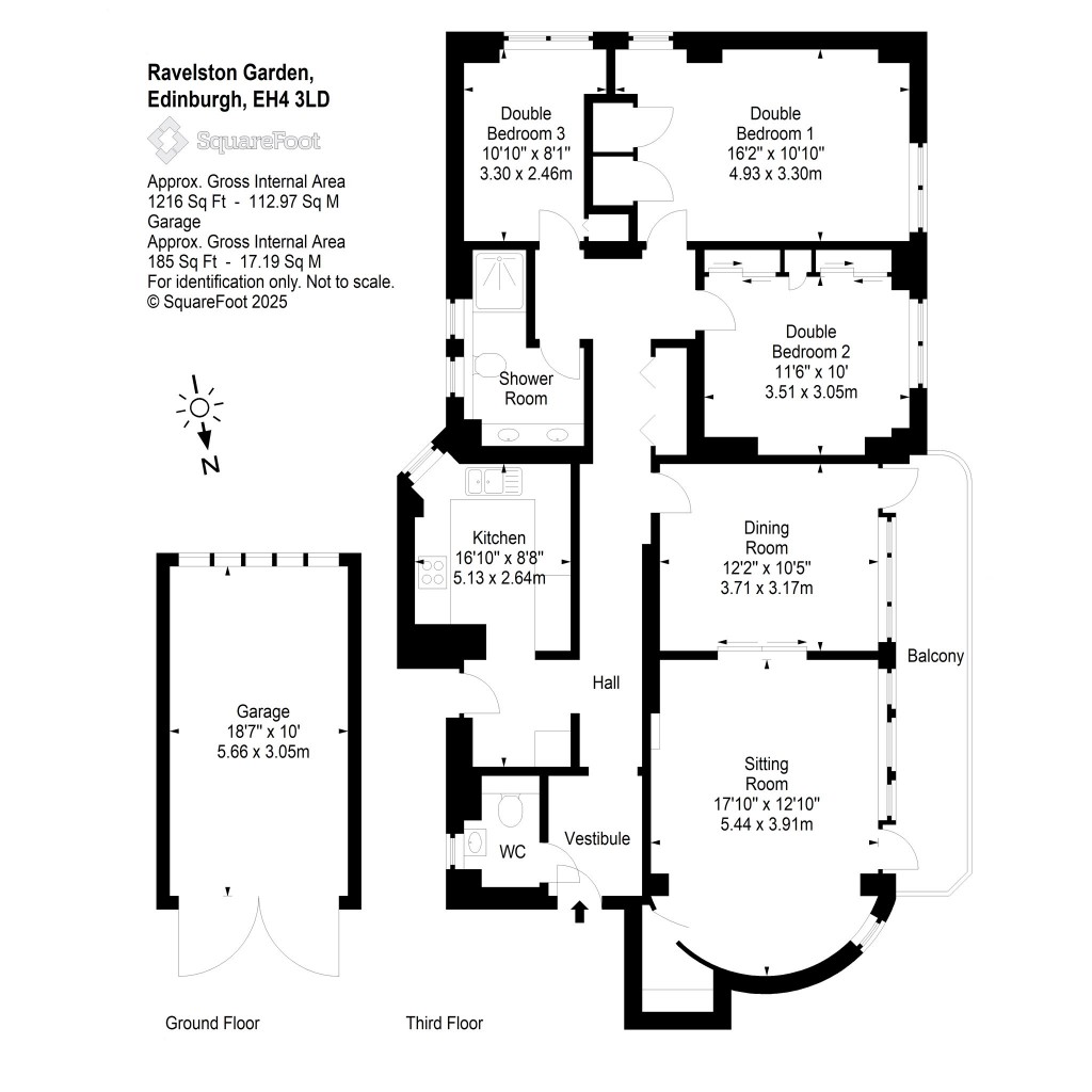 Floorplans For Ravelston Garden, Ravelston, Edinburgh