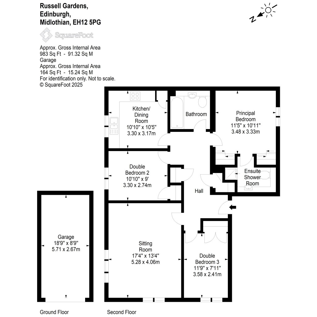 Floorplans For Russell Gardens, Edinburgh, Midlothian
