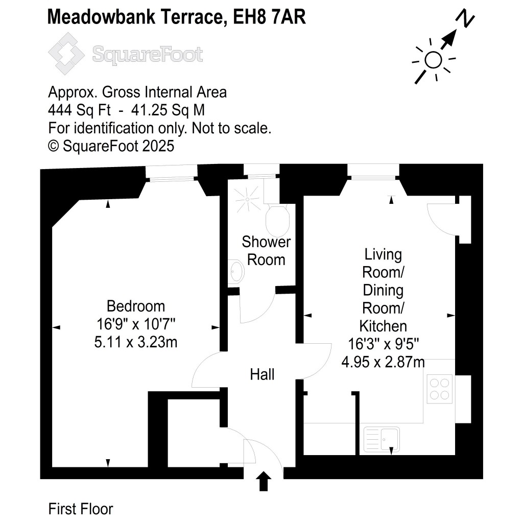 Floorplans For Meadowbank Terrace, Edinburgh, Midlothian