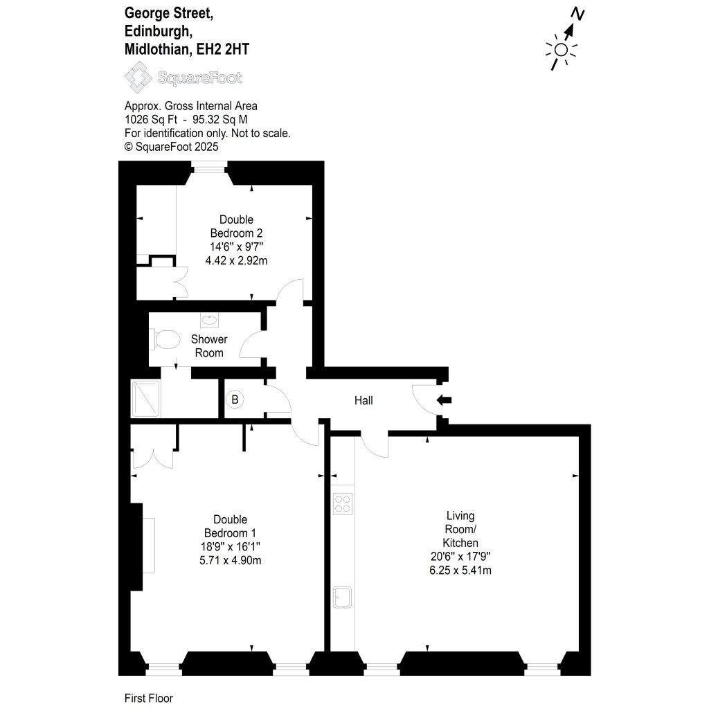 Floorplans For George Street, New Town, Edinburgh