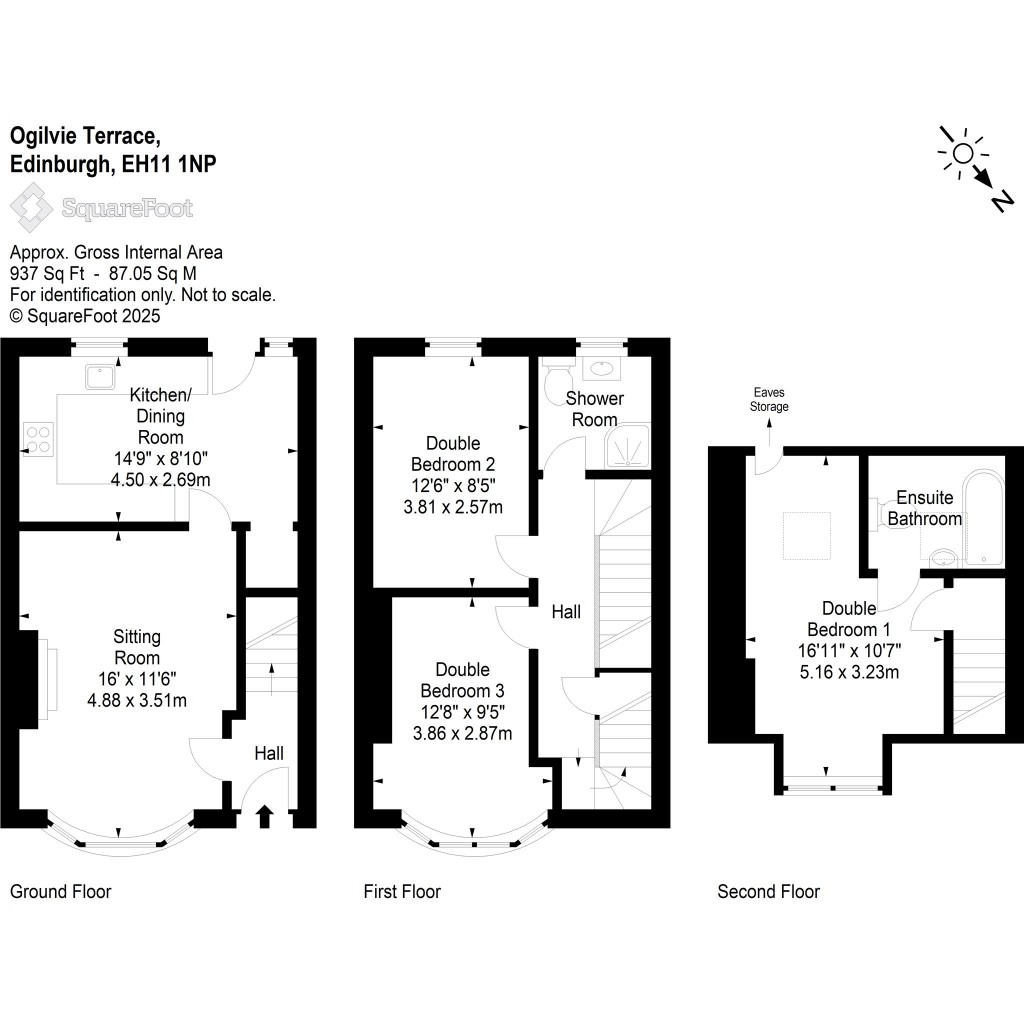 Floorplans For Ogilvie Terrace, Edinburgh, City Of Edinburgh