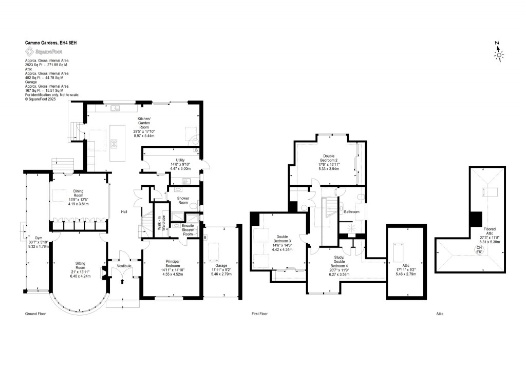 Floorplans For Cammo Gardens, Edinburgh