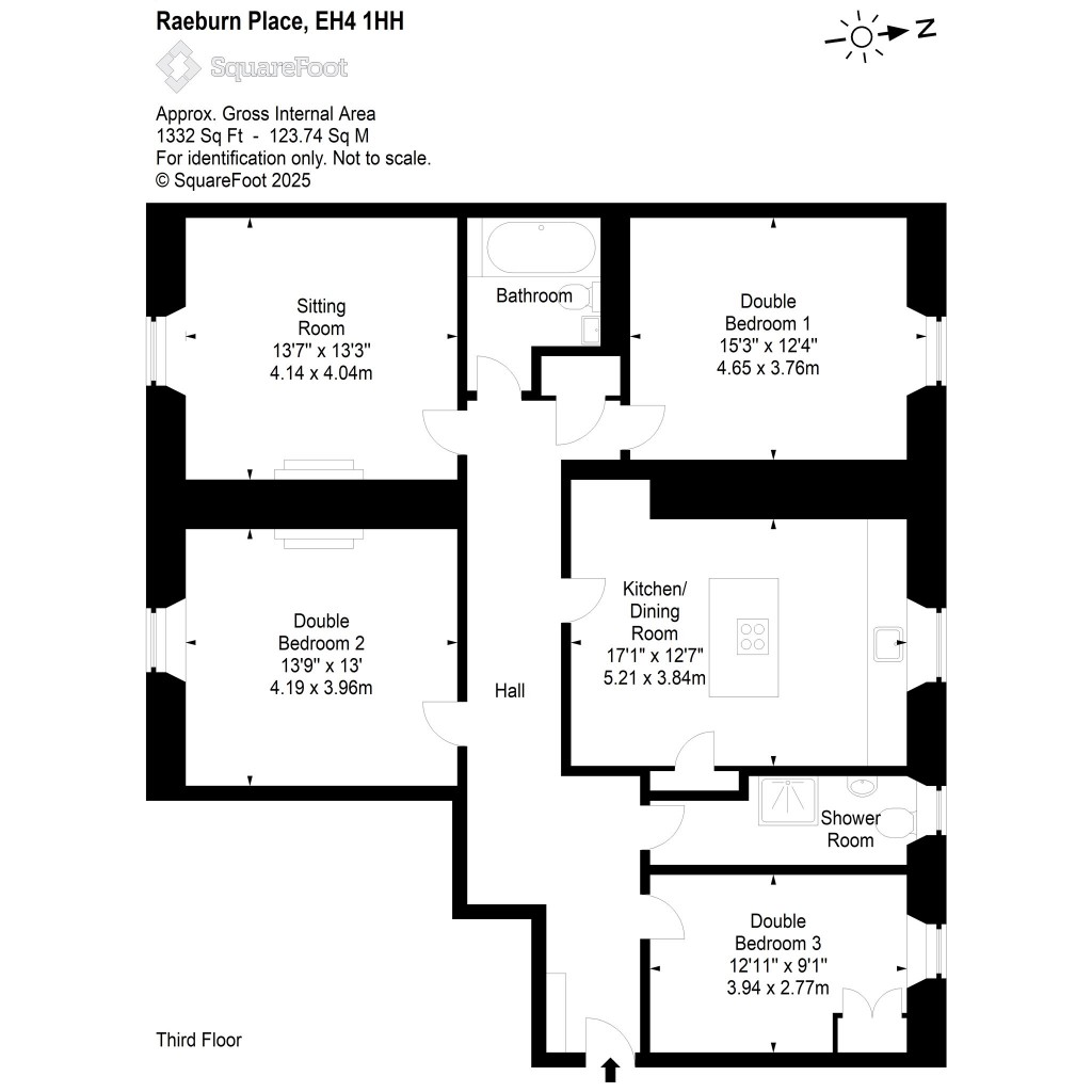 Floorplans For Raeburn Place, Stockbridge, Edinburgh