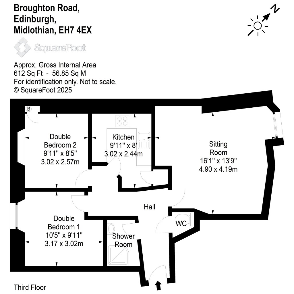 Floorplans For Broughton Road, Edinburgh, Midlothian