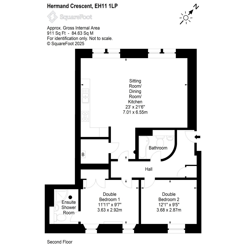 Floorplans For Hermand Crescent, Slateford, Edinburgh
