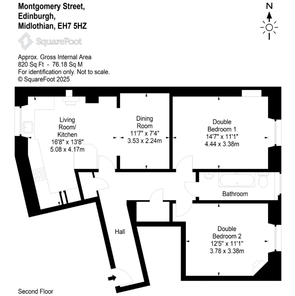 Floorplans For Montgomery Street, Hillside, Edinburgh
