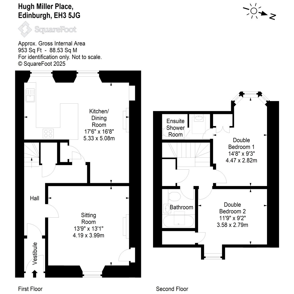 Floorplans For Hugh Miller Place, Edinburgh