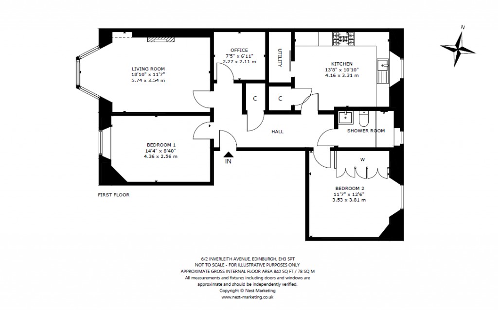 Floorplans For Inverleith Avenue, Edinburgh