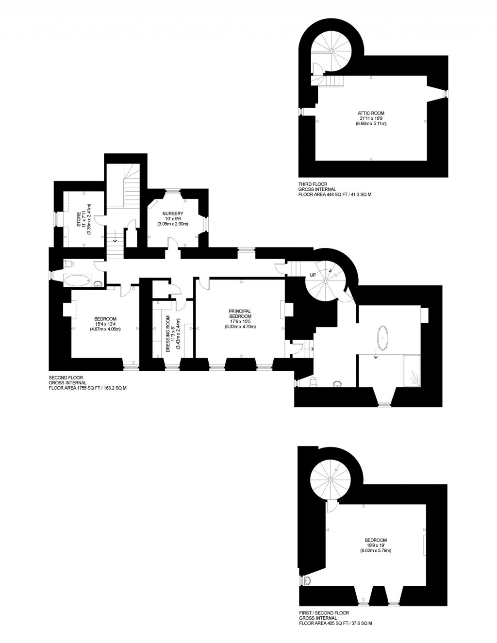 Floorplans For Cakemuir Castle, Tynehead, Pathhead, Midlothian