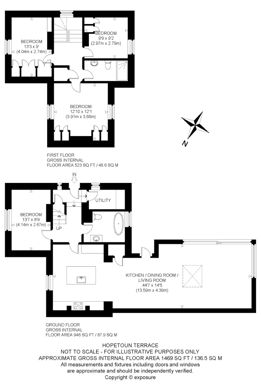 Floorplans For Hopetoun Terrace, Gullane, East Lothian