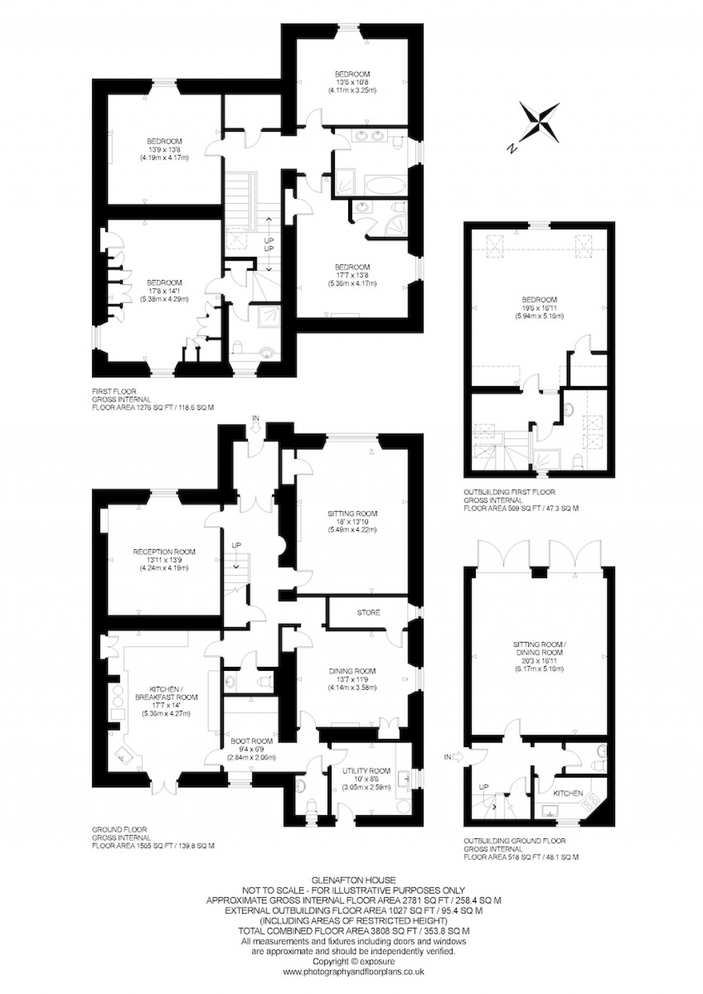 Floorplans For Glenafton House, 38 Penicuik Road, Roslin, Midlothian