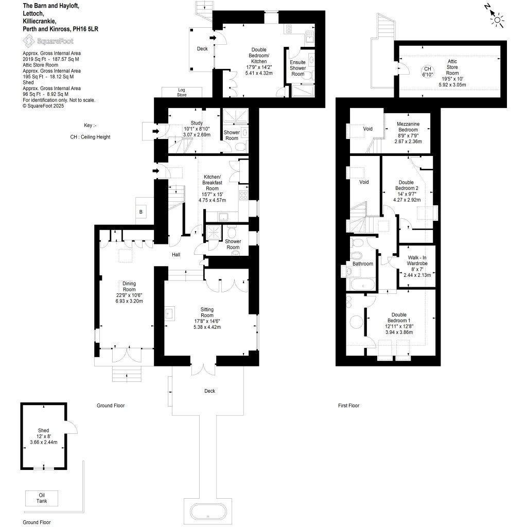Floorplans For The Barn, The Barn, Lettoch, Killiecrankie, Pitlochry