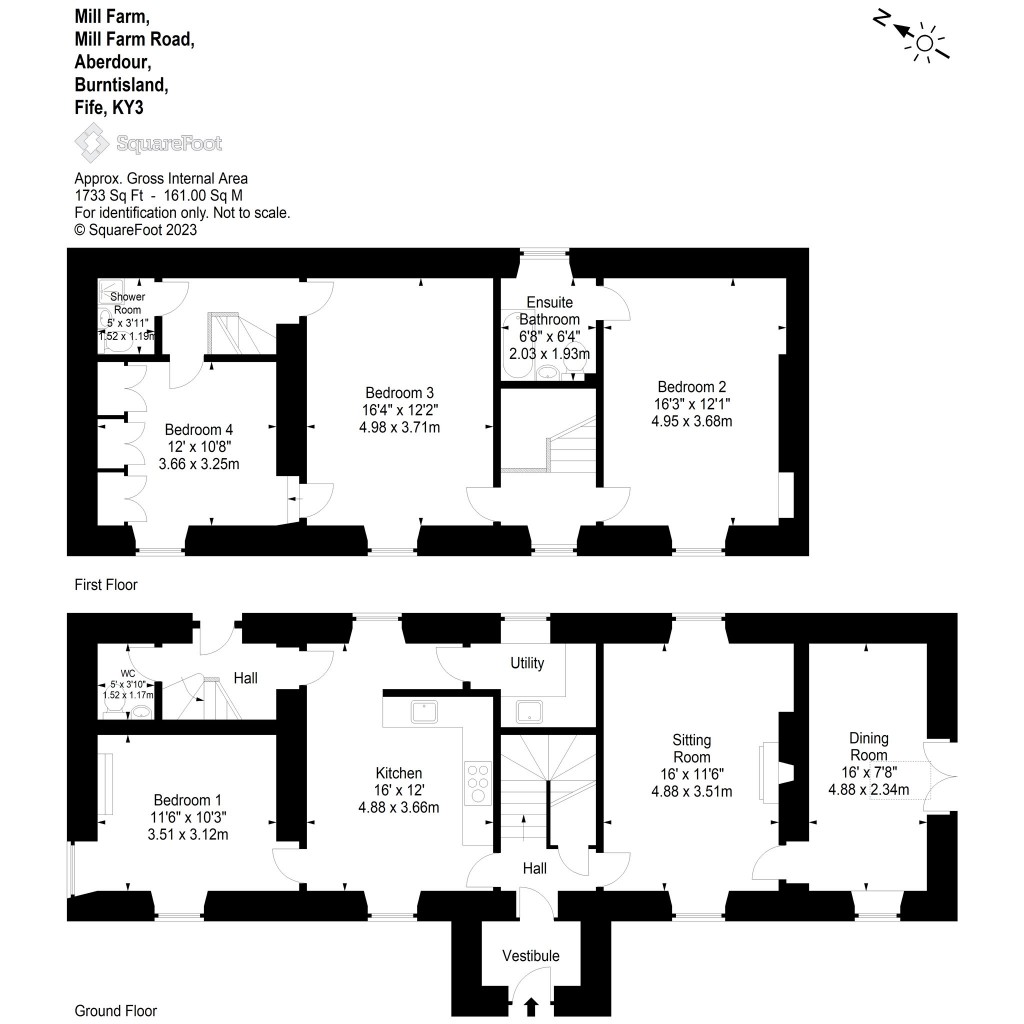Floorplans For Mill Farmhouse, Mill Farmhouse, Mill Farm Road, Aberdour, Burntisland