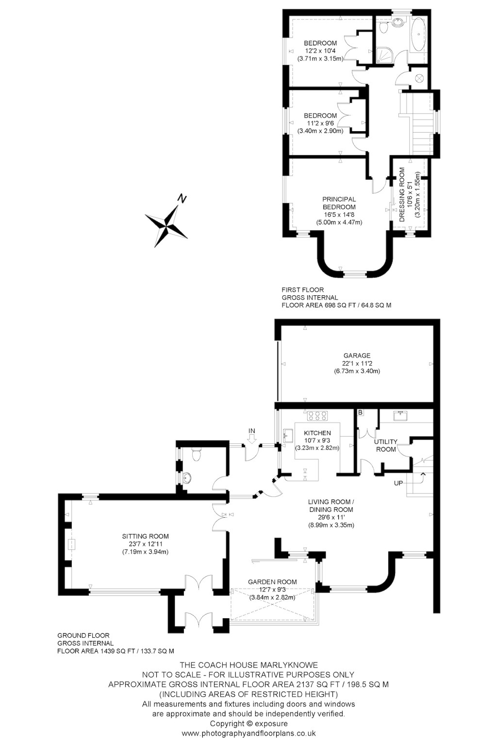 Floorplans For The Coach House, Marly Knowe, Windygates Road, North Berwick, East Lothian