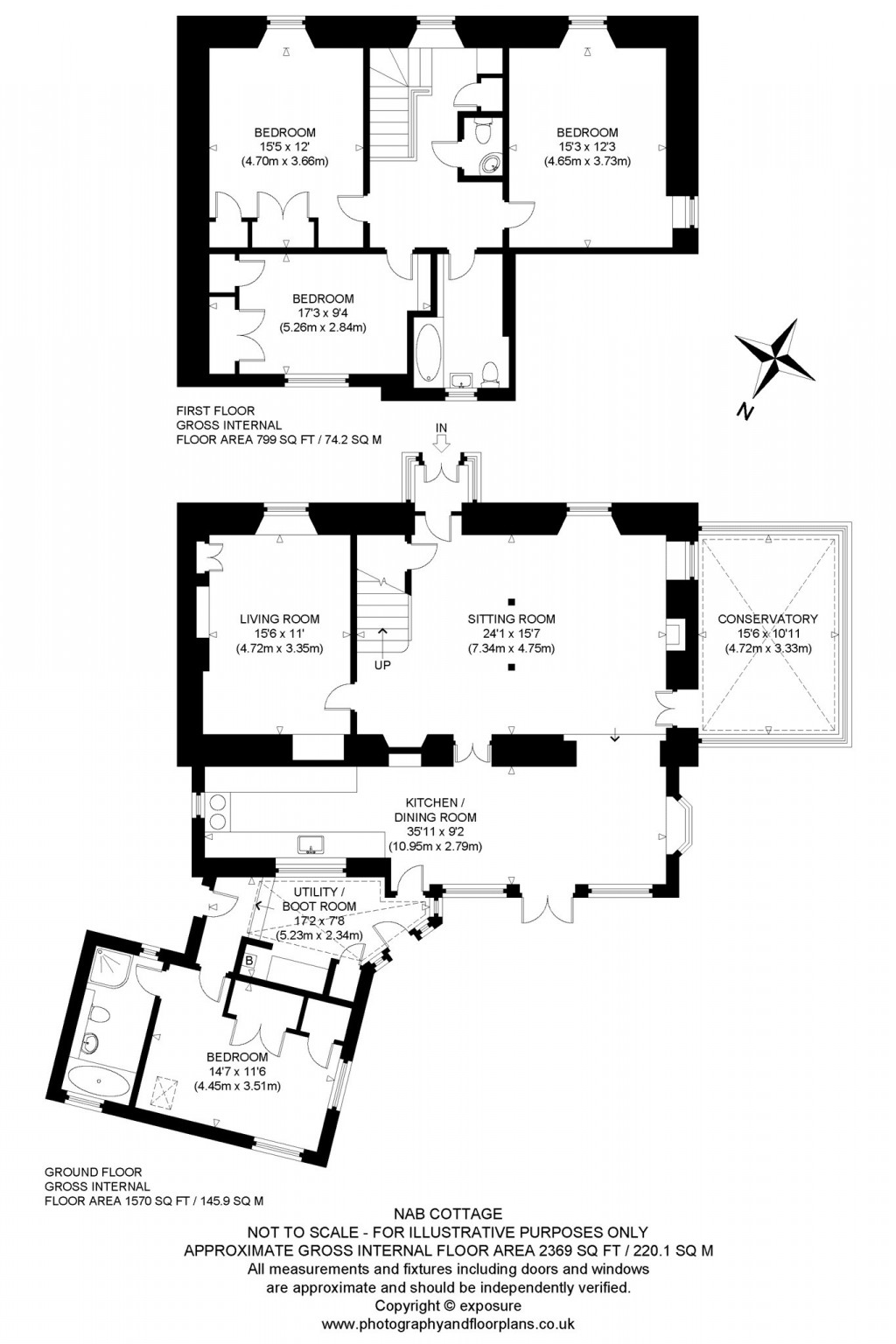 Floorplans For Nab Cottage, 21 Toberargan Road, Pitlochry