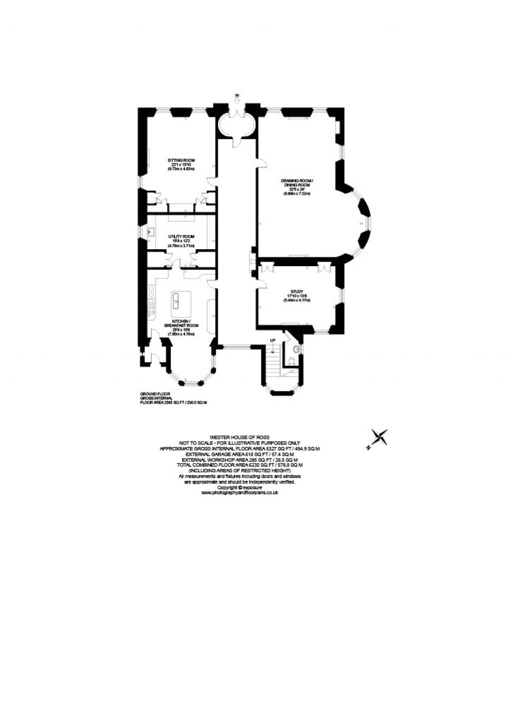 Floorplans For Wester House of Ross, By Comrie, Perthshire