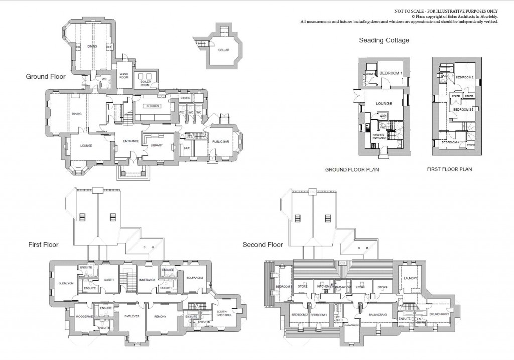 Floorplans For Fortingall Hotel & Cottage, Fortingall, Aberfeldy, Perthshire