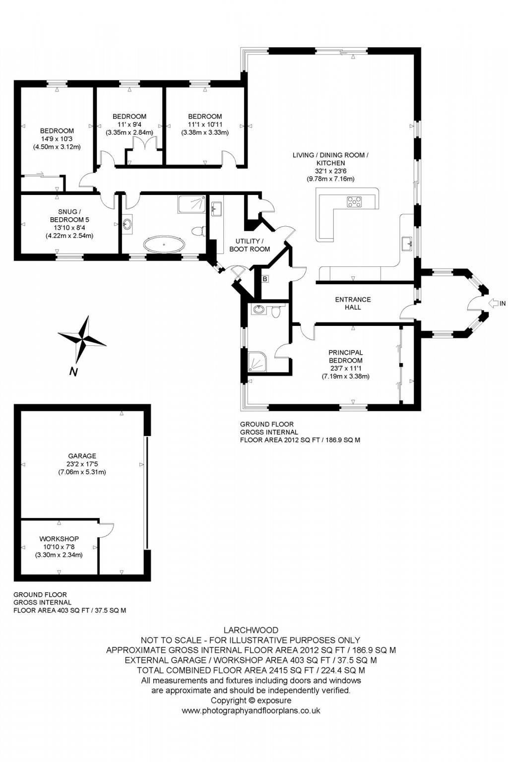 Floorplans For Larchwood, Larchwood, Dull, Aberfeldy, Perthshire