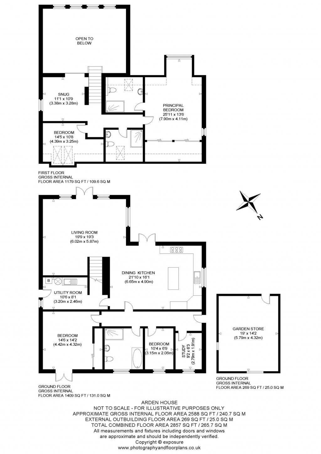 Floorplans For Arden House, Whitehill Village, Dalkeith, Midlothian