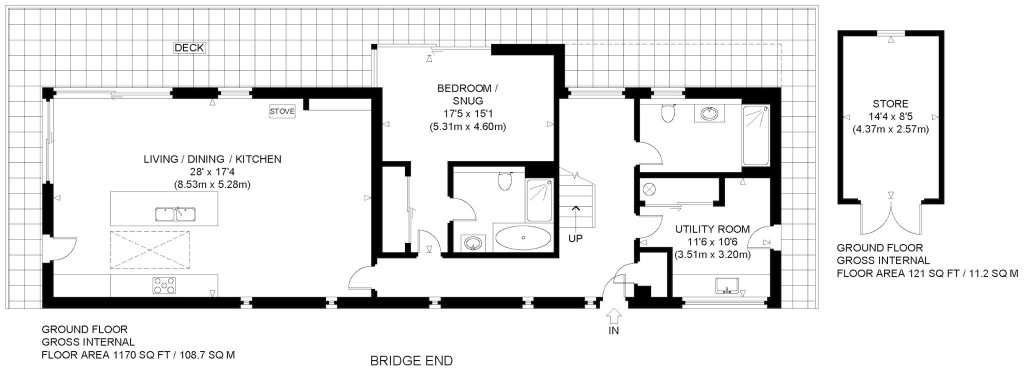 Floorplans For Bridge House, Bridgend, East Linton, East Lothian