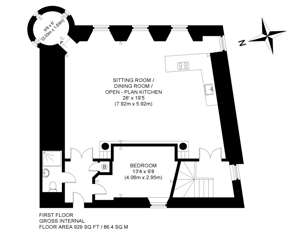 Floorplans For Fordell's Lodging, Fordell's Lodging, 16 Church Street, Inverkeithing, Fife