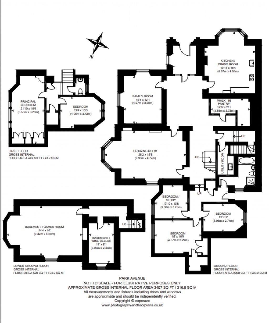 Floorplans For 7 Park Avenue, Park Avenue, Stirling, Stirlingshire