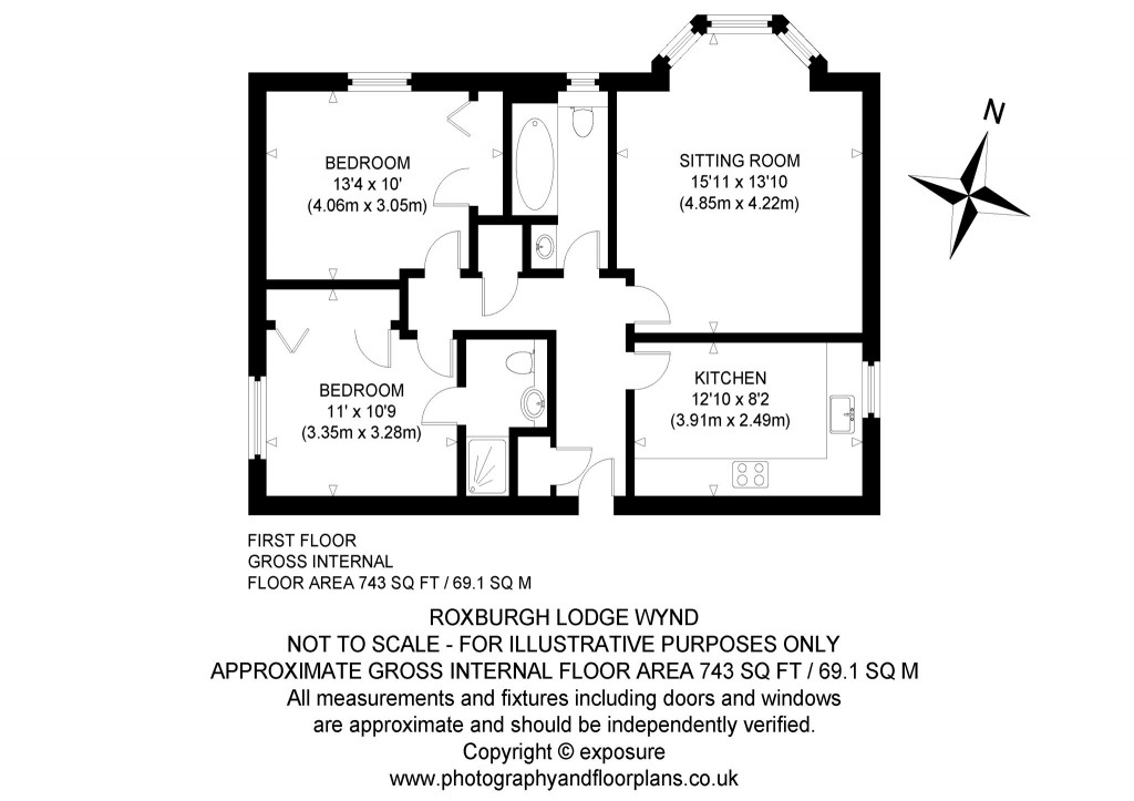 Floorplans For Roxburghe Lodge Wynd, Dunbar, East Lothian