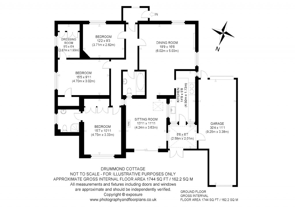 Floorplans For Drummond Cottage, Muirton, Auchterarder, Perth and Kinross