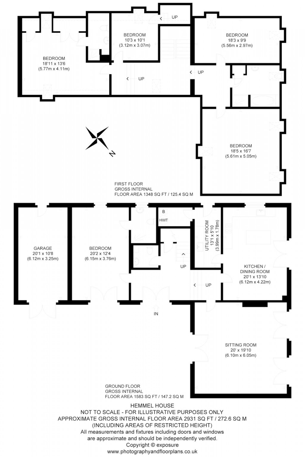 Floorplans For Hemmel House, The Courtyard, Easter Broomhouse, Dunbar, East Lothian