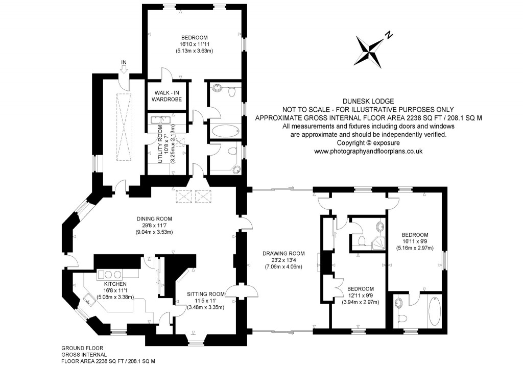 Floorplans For Dunesk Lodge, Green Lane, Lasswade, Midlothian