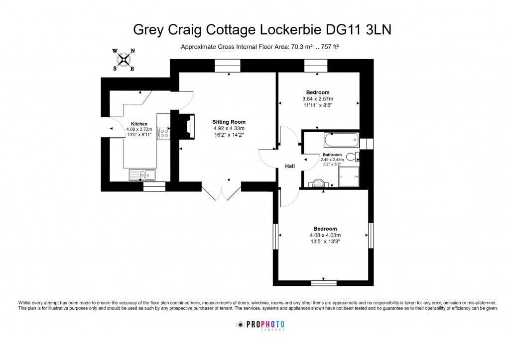 Floorplans For Greycraig Cottage, Kirtlebridge, Lockerbie, Dumfries and Galloway