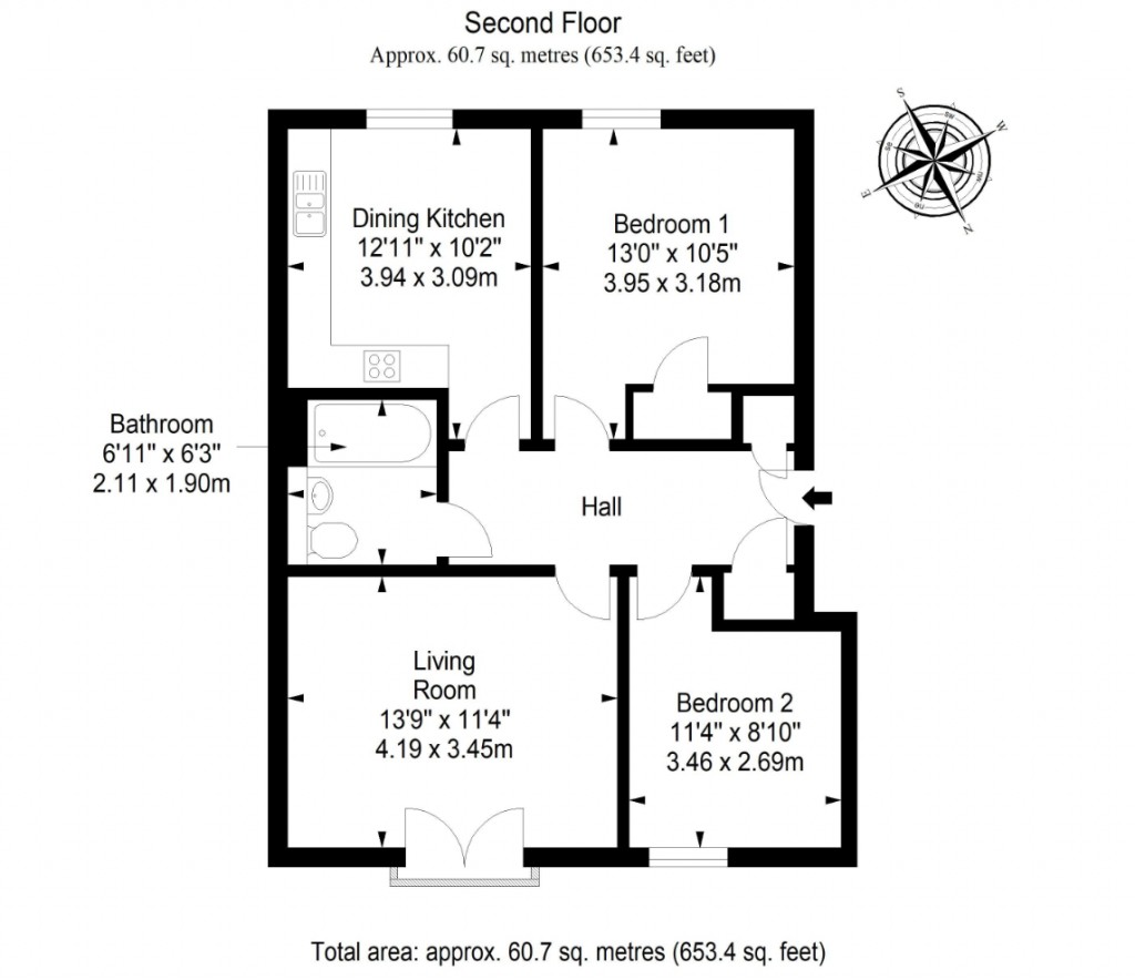 Floorplans For Old Dalmore Drive, Auchendinny, Penicuik, Midlothian